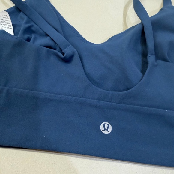 Lululemon Blue Twill Focuser Bra- Women Intimates & Sleepwear - Picture 5 of 6